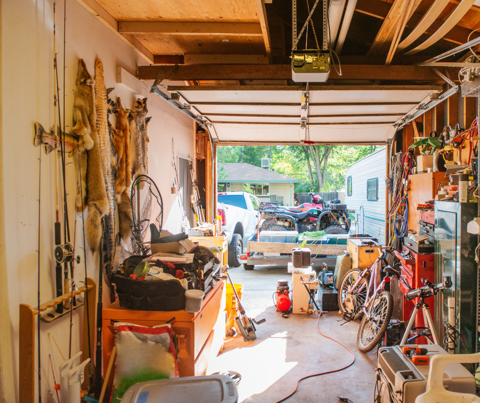 garage full of stuff